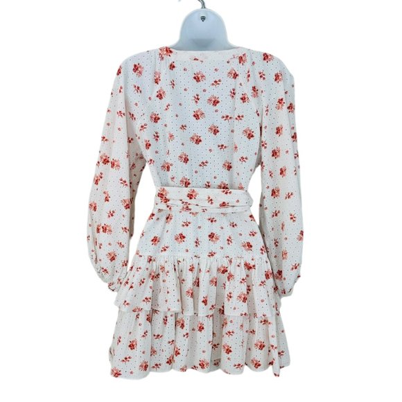 Floral Wrap Mini Dress - Picture 5 of 8